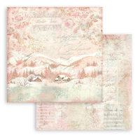 Stamperia Sweet Winter Maxi Background 12x12 Inch Paper Pack (SBBL124)